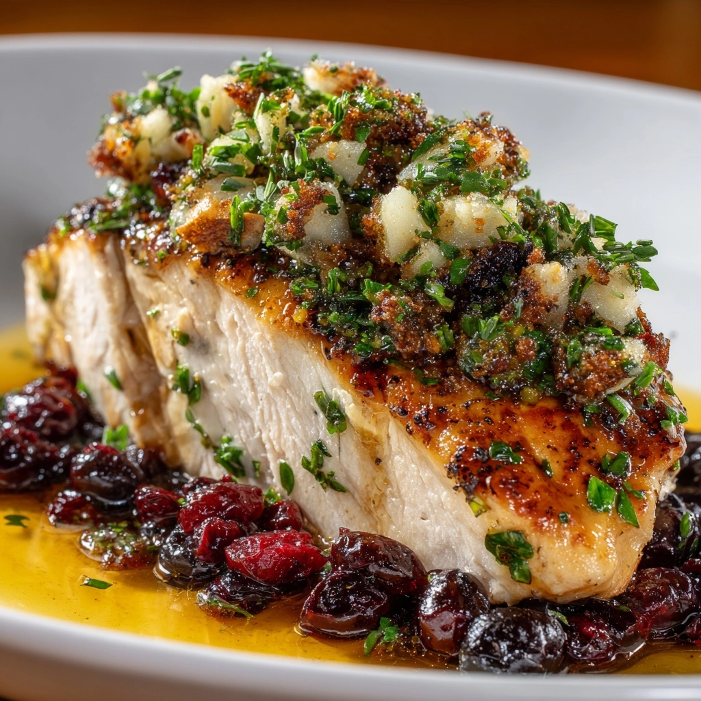 Cranberry and Brie Stuffed Chicken Recipe - Recipe Image