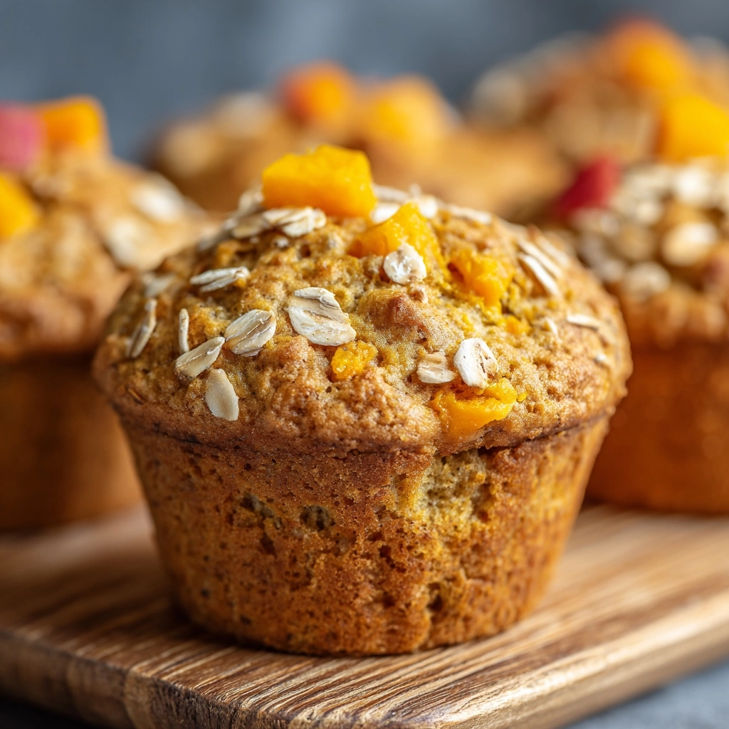 Oatmeal, Apple, and Carrot Breakfast Muffins Recipe - Recipe Image