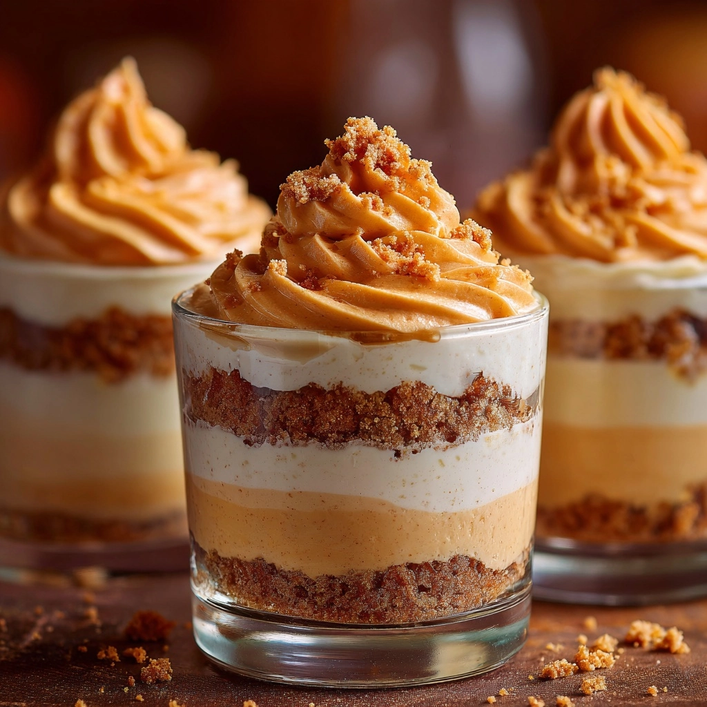 No-Bake Mini Pumpkin Cheesecakes Recipe - Recipe Image