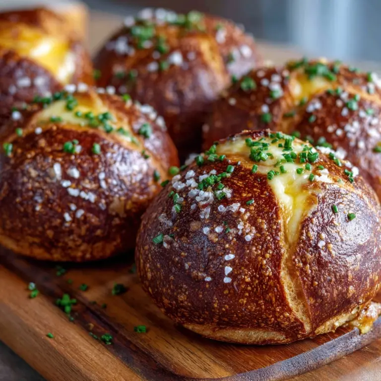 Stuffed Breakfast Pretzel Rolls Bursting with Savory Goodness Recipe