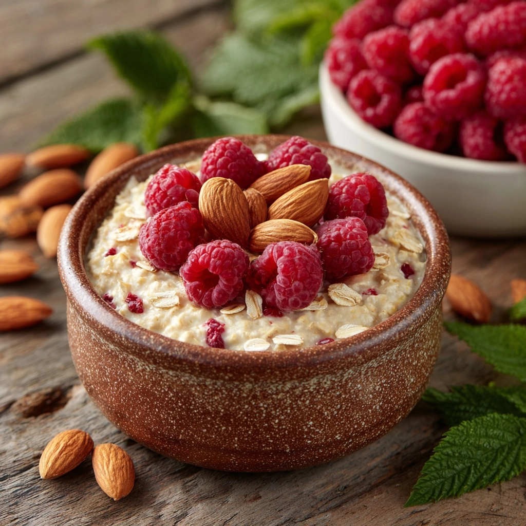 Raspberry Almond Oatmeal Recipe - Recipe Image