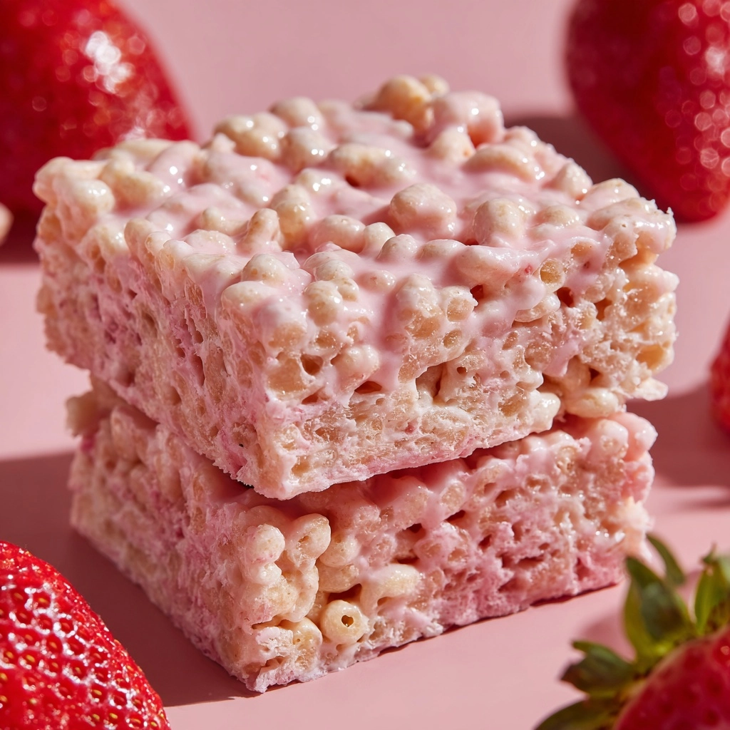 Strawberry Crunch Rice Krispie Treats Recipe - Recipe Image