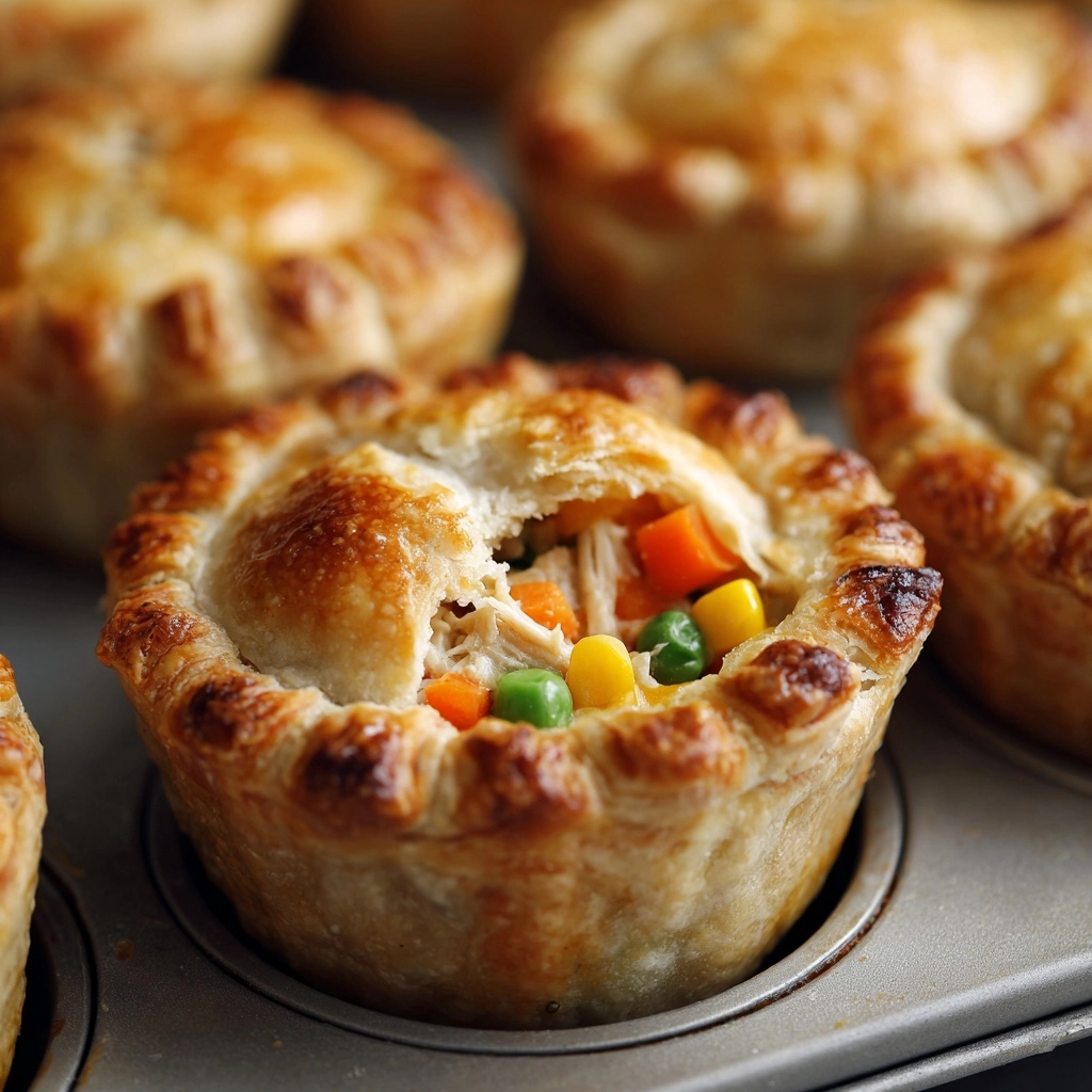 Muffin Tin Chicken Pot Pies Recipe - Recipe Image
