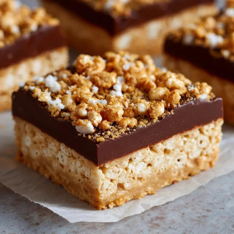 Salted Peanut Butter Rice Krispies Treats Recipe
