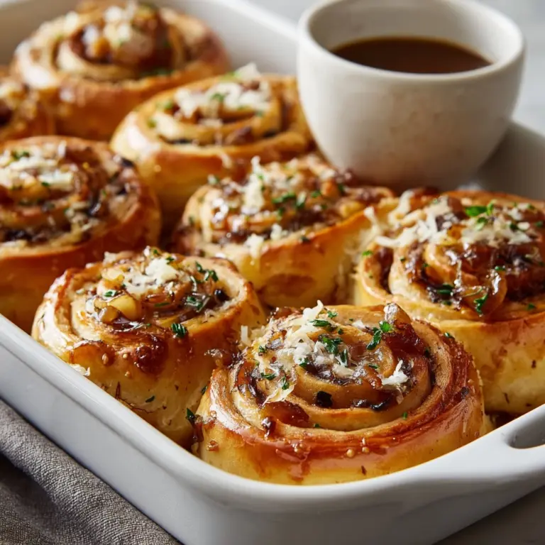 French Dip Roast Beef Pinwheels Recipe