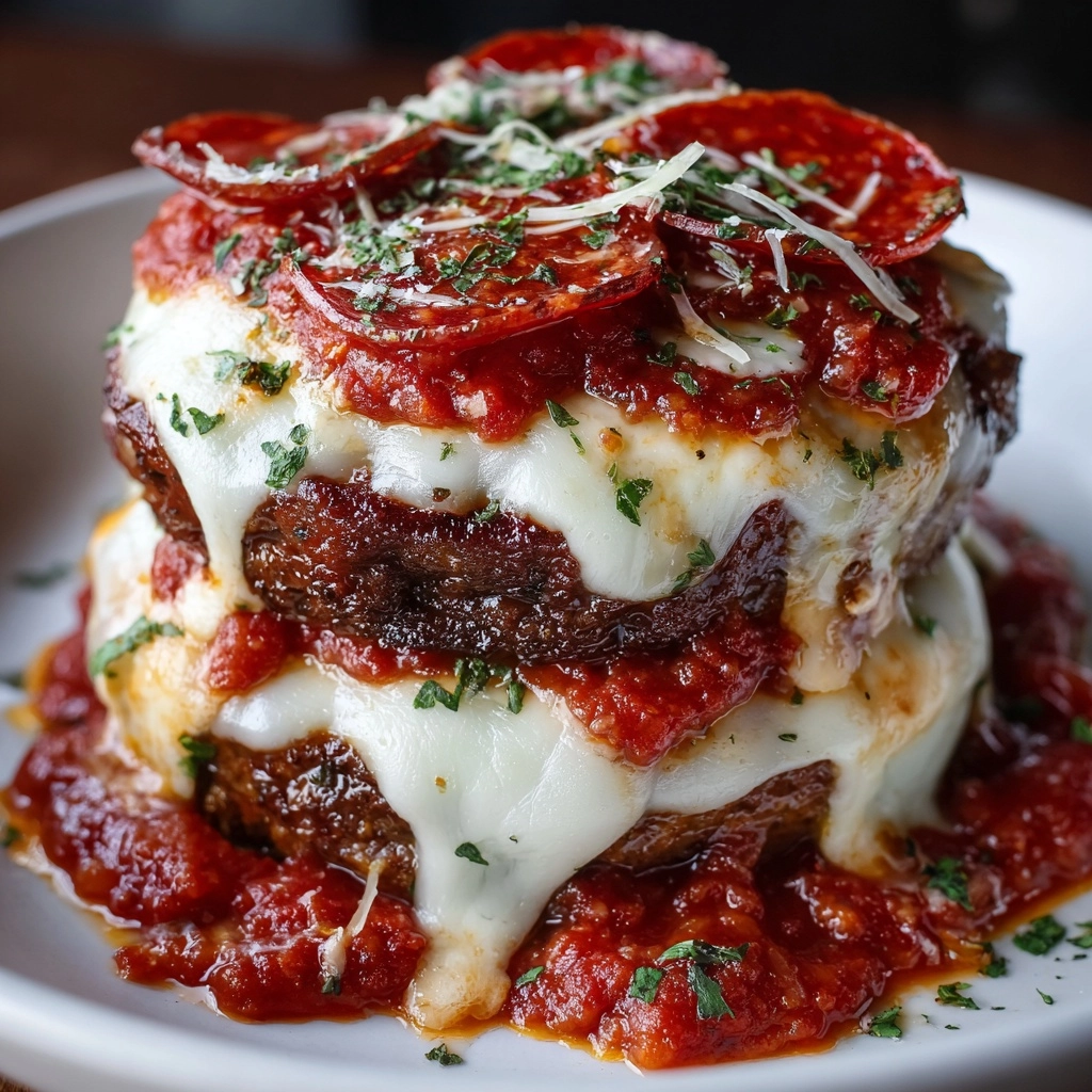 Pizza Burgers Recipe - Recipe Image