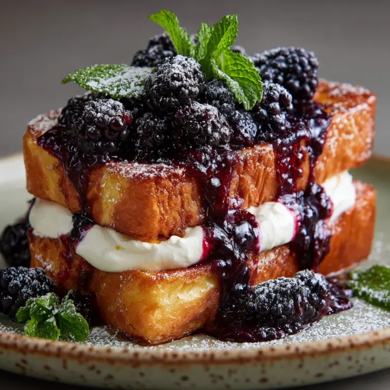 Blackberry Compote French Toast Recipe