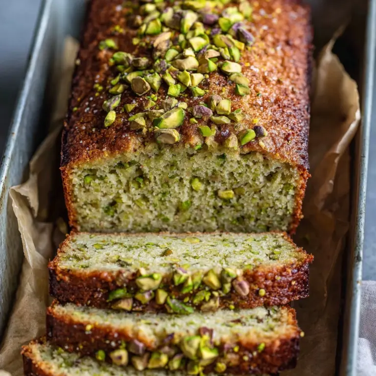 Pistachio Pudding Bread Recipe