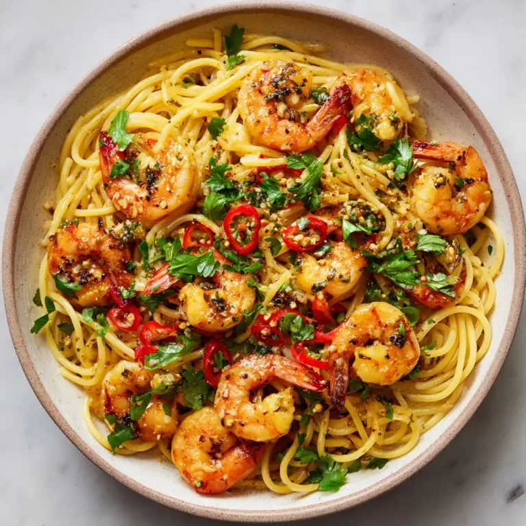 Garlic and Chili Shrimp Pasta Recipe