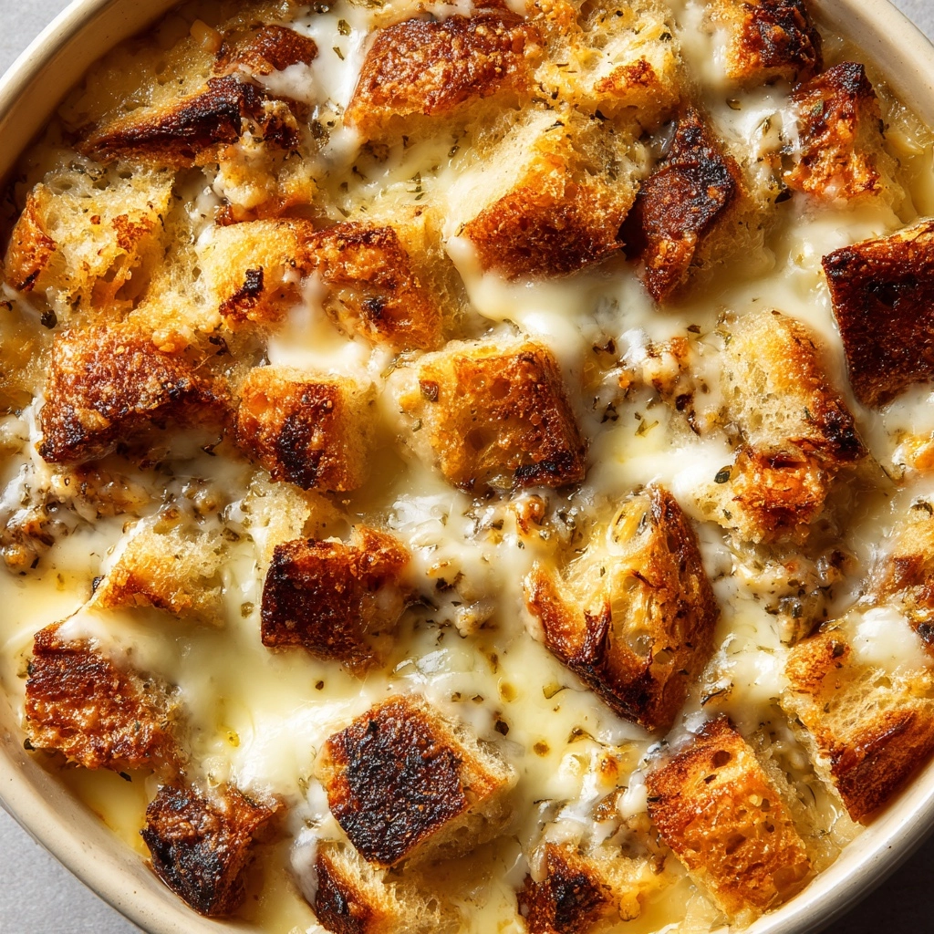 Old-Fashioned Bread Pudding with Vanilla Sauce Recipe - Recipe Image