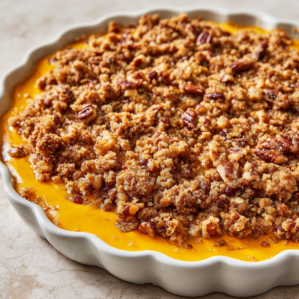 Sweet Potato Casserole with Pecan Streusel Topping Recipe - Recipe Image