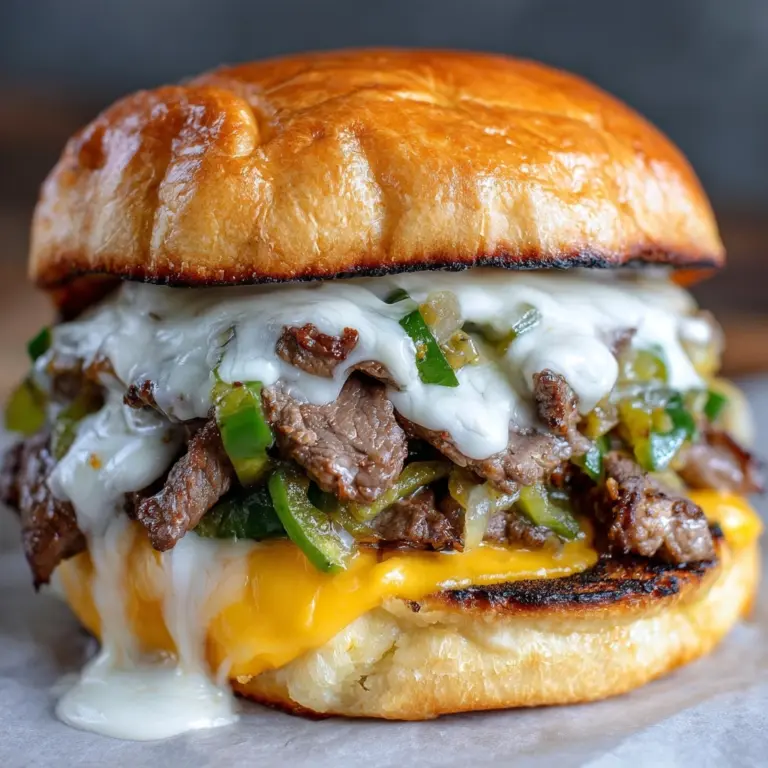 Philly Cheese Steak Burgers Recipe