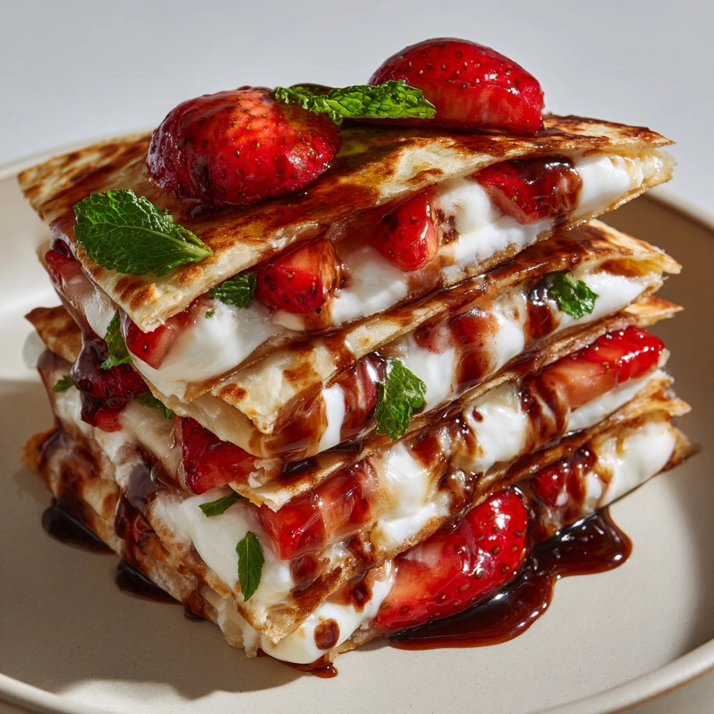 Strawberry Cheesecake Quesadillas Recipe - Recipe Image