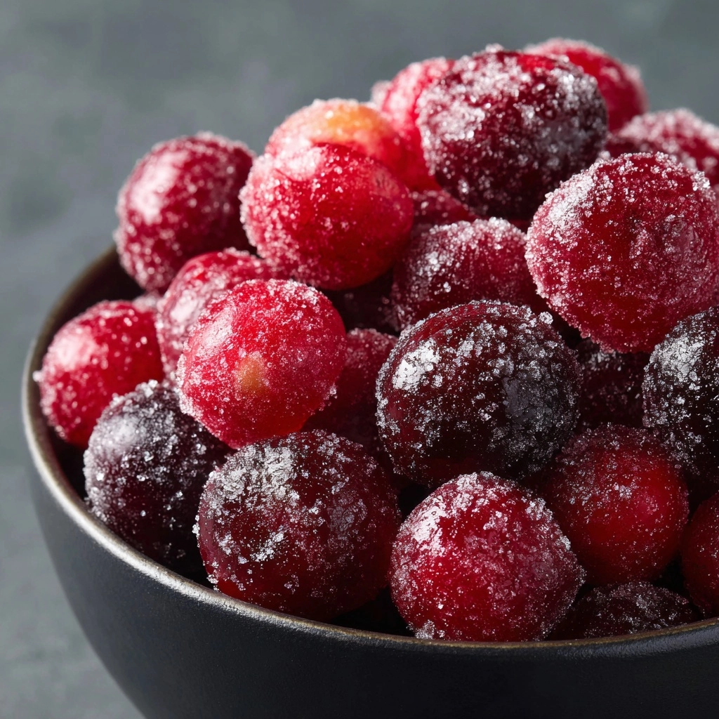 Orange Vanilla Candied Cranberries Recipe - Recipe Image