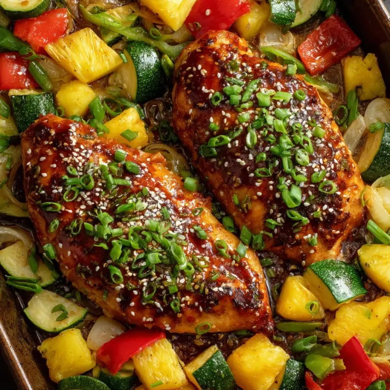 Teriyaki Chicken and Pineapple Foil Packets Recipe