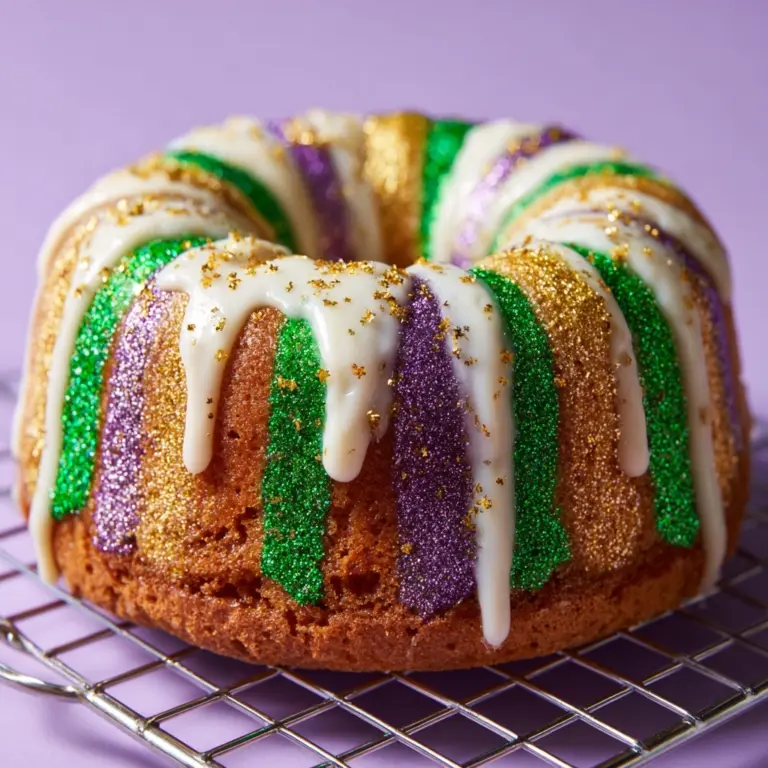 Easy Mardi Gras King Cake Recipe