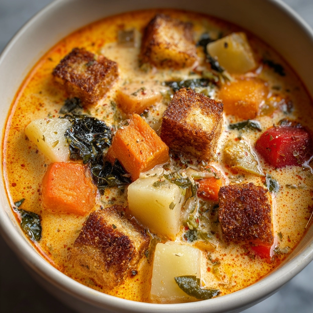 Hearty Roasted Vegetable Soup Recipe - Recipe Image