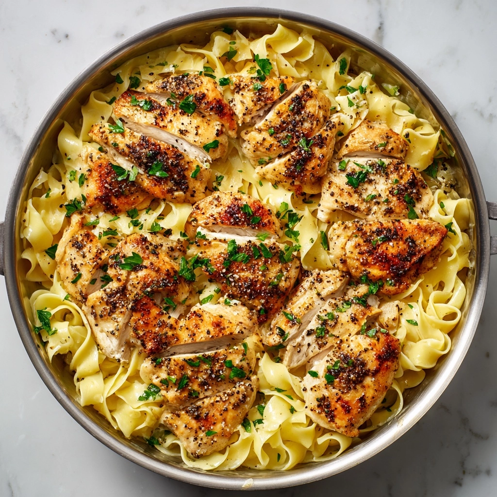 One-Pan Chicken with Buttered Noodles Recipe - Recipe Image