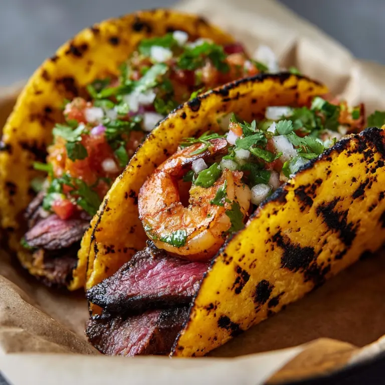 Street-Style Steak and Shrimp Tacos Recipe