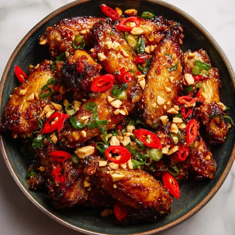 Sticky Lemongrass Chilli Air Fryer Chicken Wings Recipe