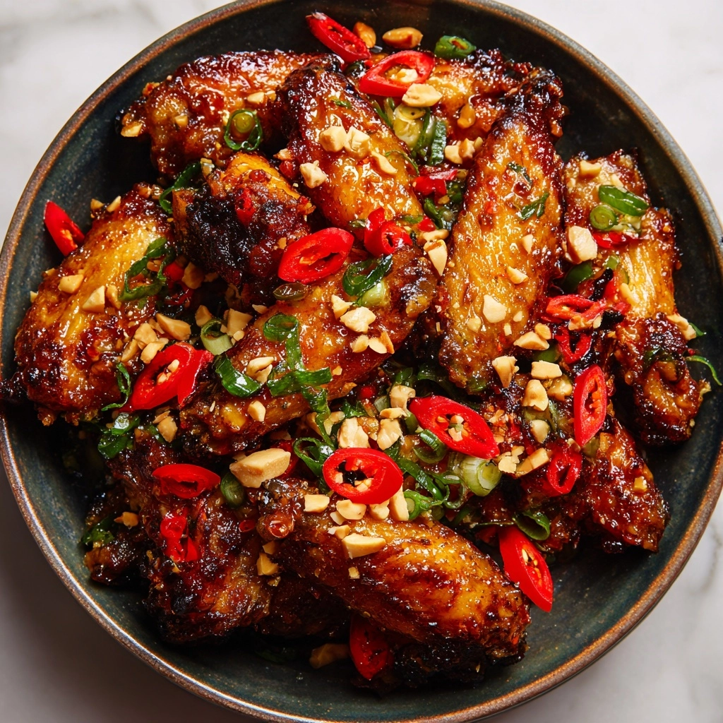 Sticky Lemongrass Chilli Air Fryer Chicken Wings Recipe - Recipe Image