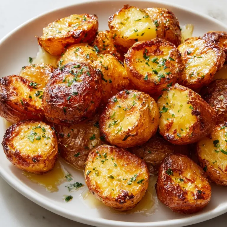 Crispy Garlic Butter Potatoes Recipe