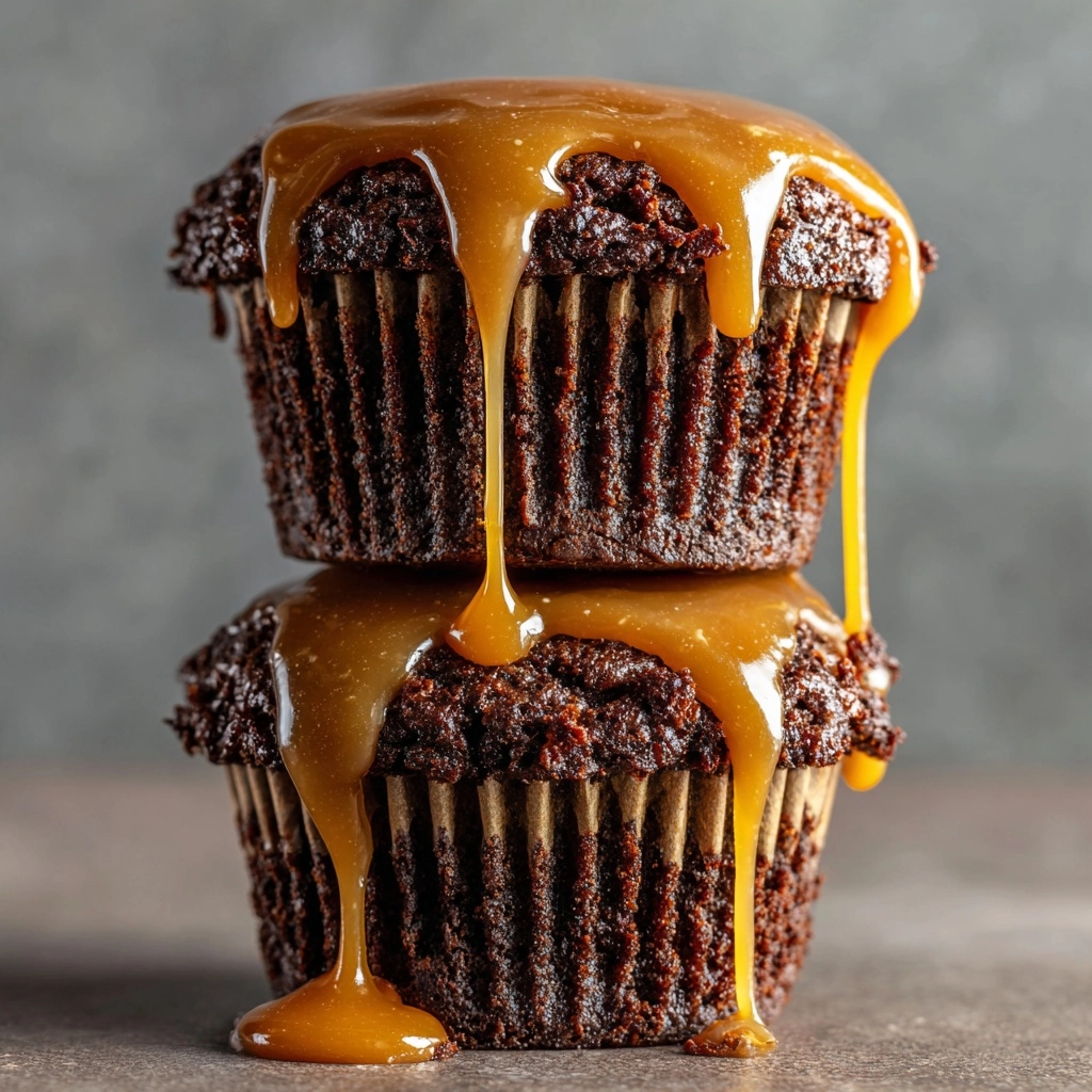 Brownie Cookie Dough Cups with Caramel Drizzle Recipe - Recipe Image