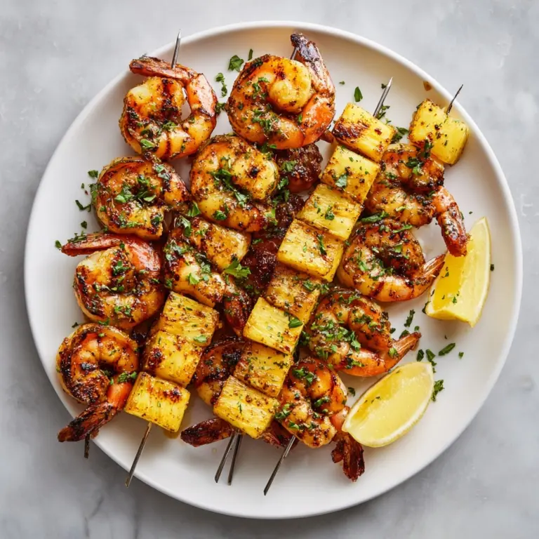 Irresistible Grilled Shrimp Pineapple Skewers Recipe