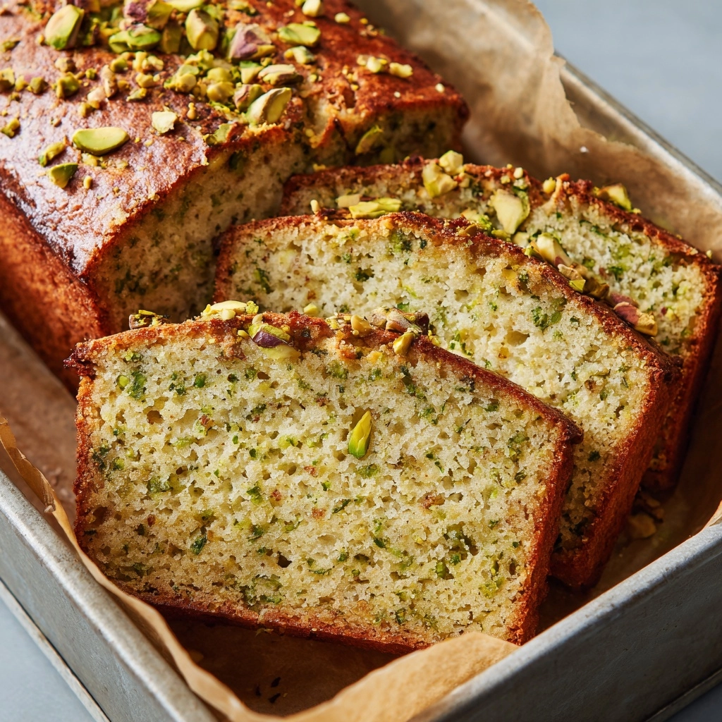 Pistachio Pudding Bread Recipe - Recipe Image