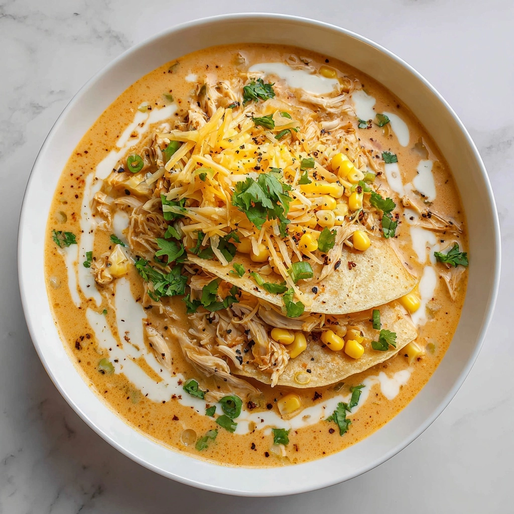 Creamy Chicken Enchilada Soup Recipe - Recipe Image