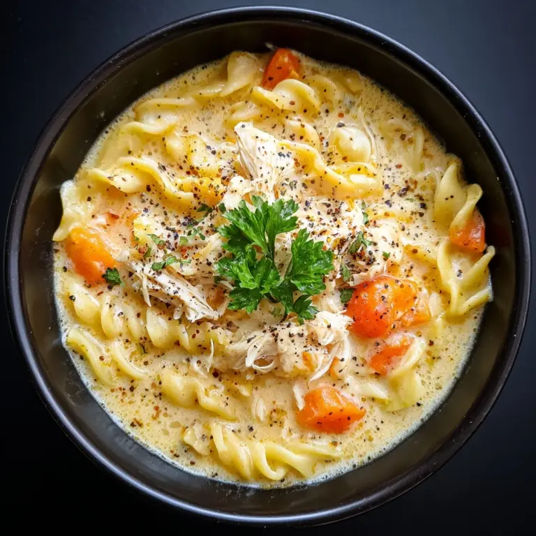Creamy Chicken Noodle Soup Recipe