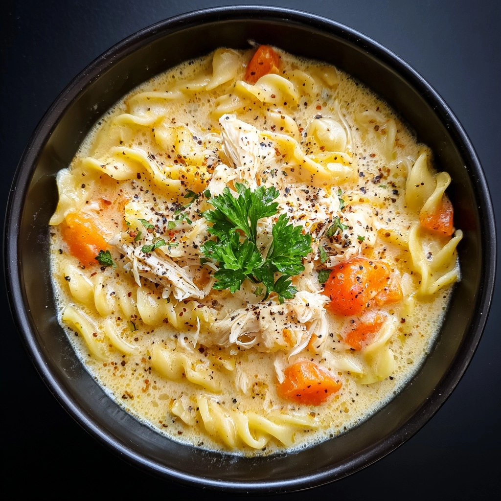 Creamy Chicken Noodle Soup Recipe - Recipe Image