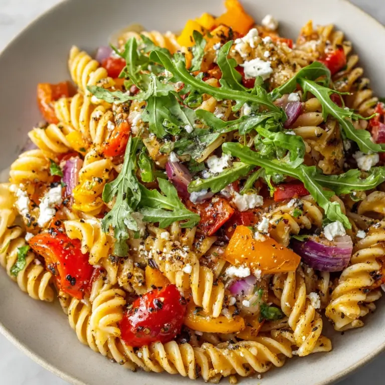Roasted Veggie Pasta with Feta Recipe
