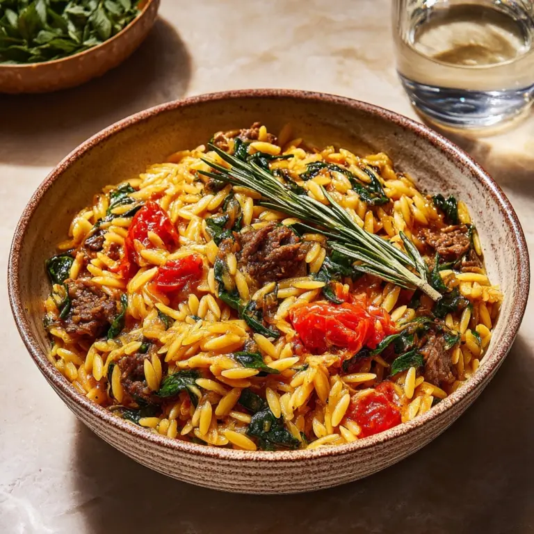 Ground Beef Orzo Recipe