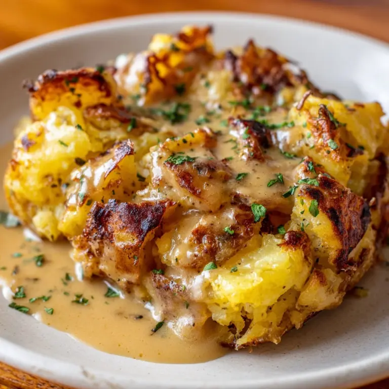 Honey Mustard Smashed Potatoes Recipe