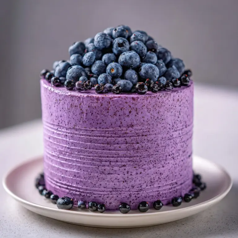 Blueberry Chiffon Cake Recipe