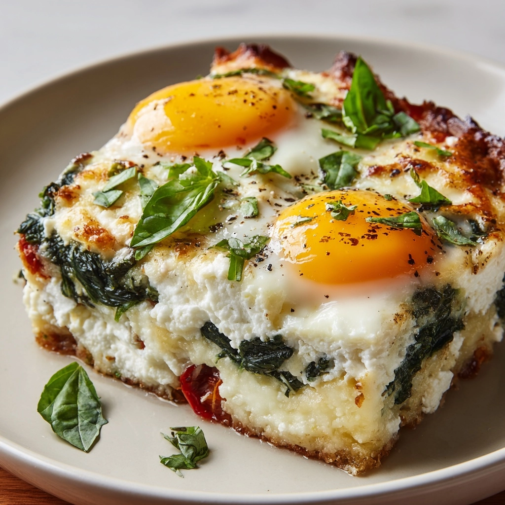 Spinach Ricotta Brunch Bake Recipe - Recipe Image