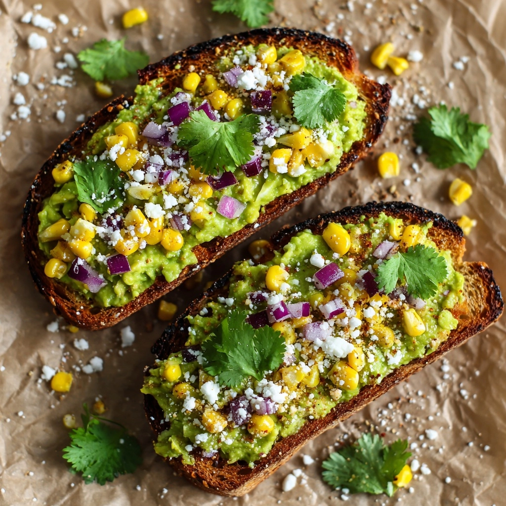 Mexican Street-Corn Avocado Toast Recipe - Recipe Image