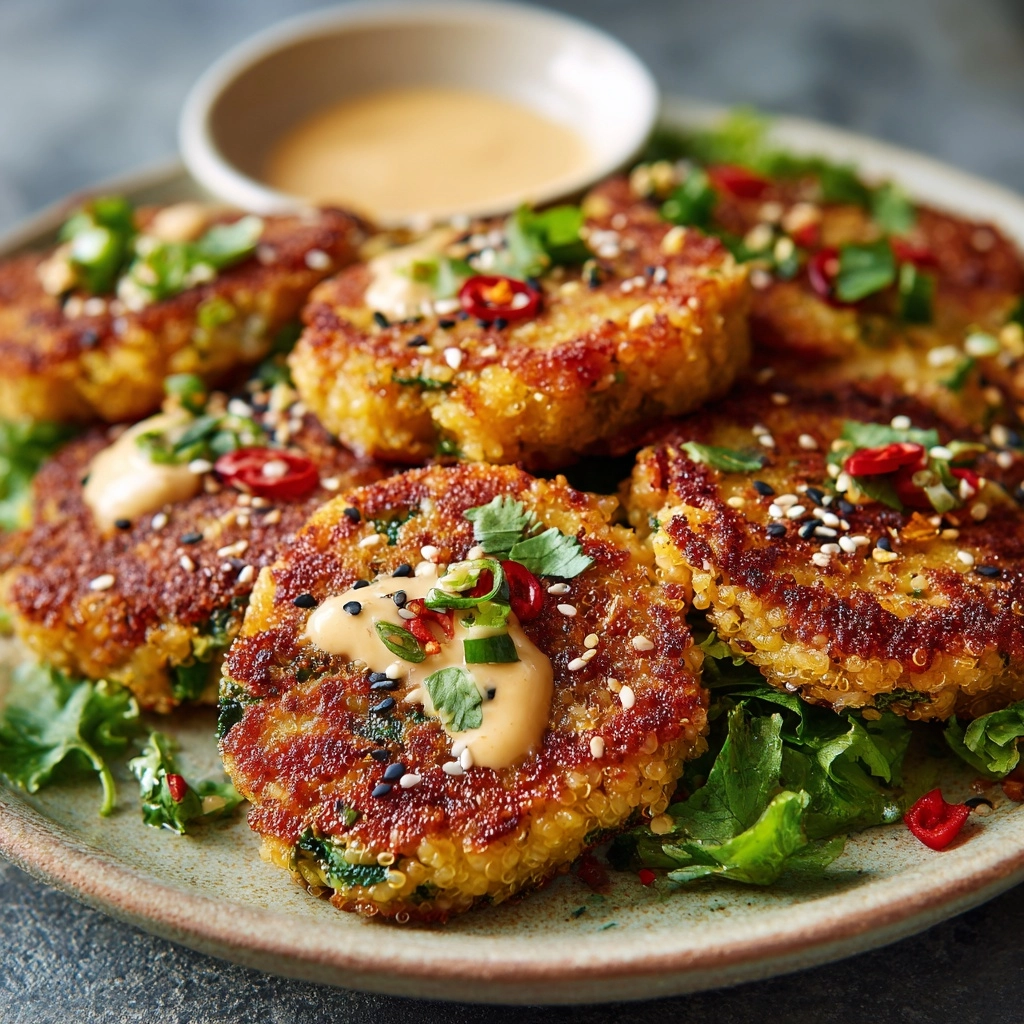 Asian-Style Tuna Cakes with Spicy Mayo Recipe - Recipe Image