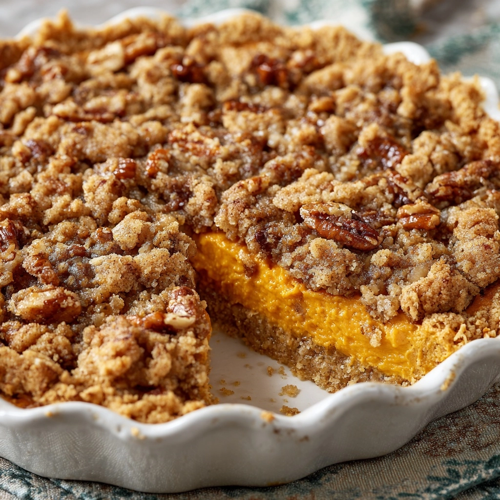 Sweet Potato Casserole with Pecan Streusel Topping Recipe - Recipe Image