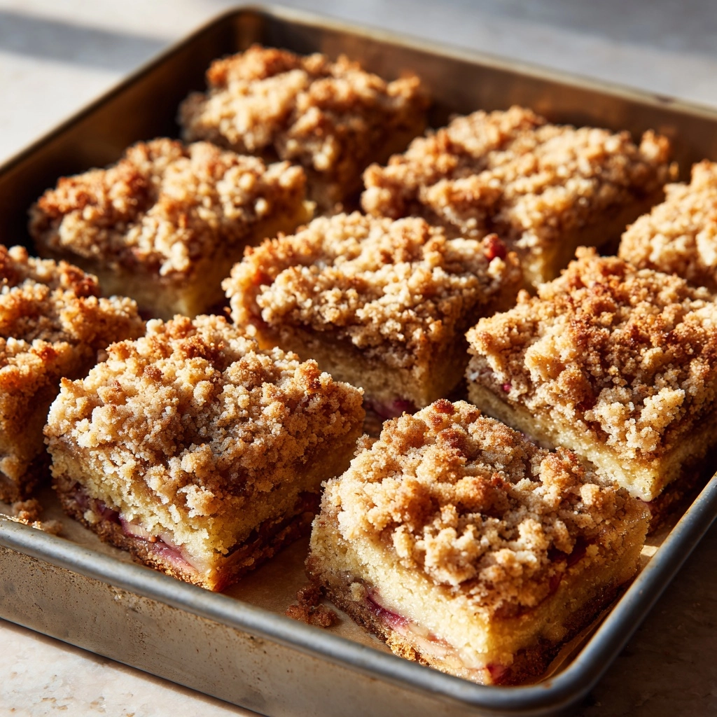 Coconut Rhubarb Breakfast Cake Recipe - Recipe Image
