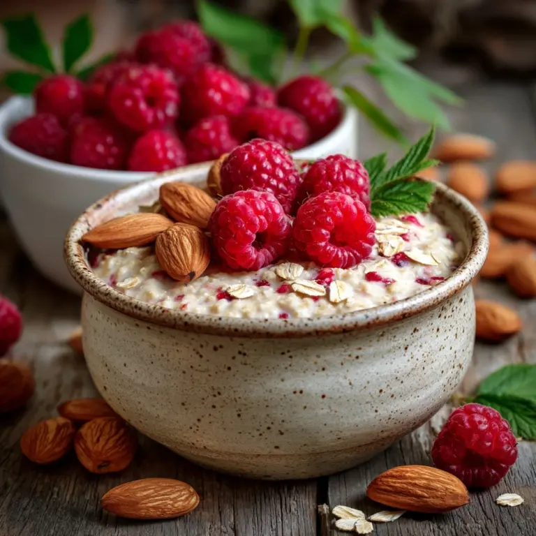Raspberry Almond Oatmeal Recipe