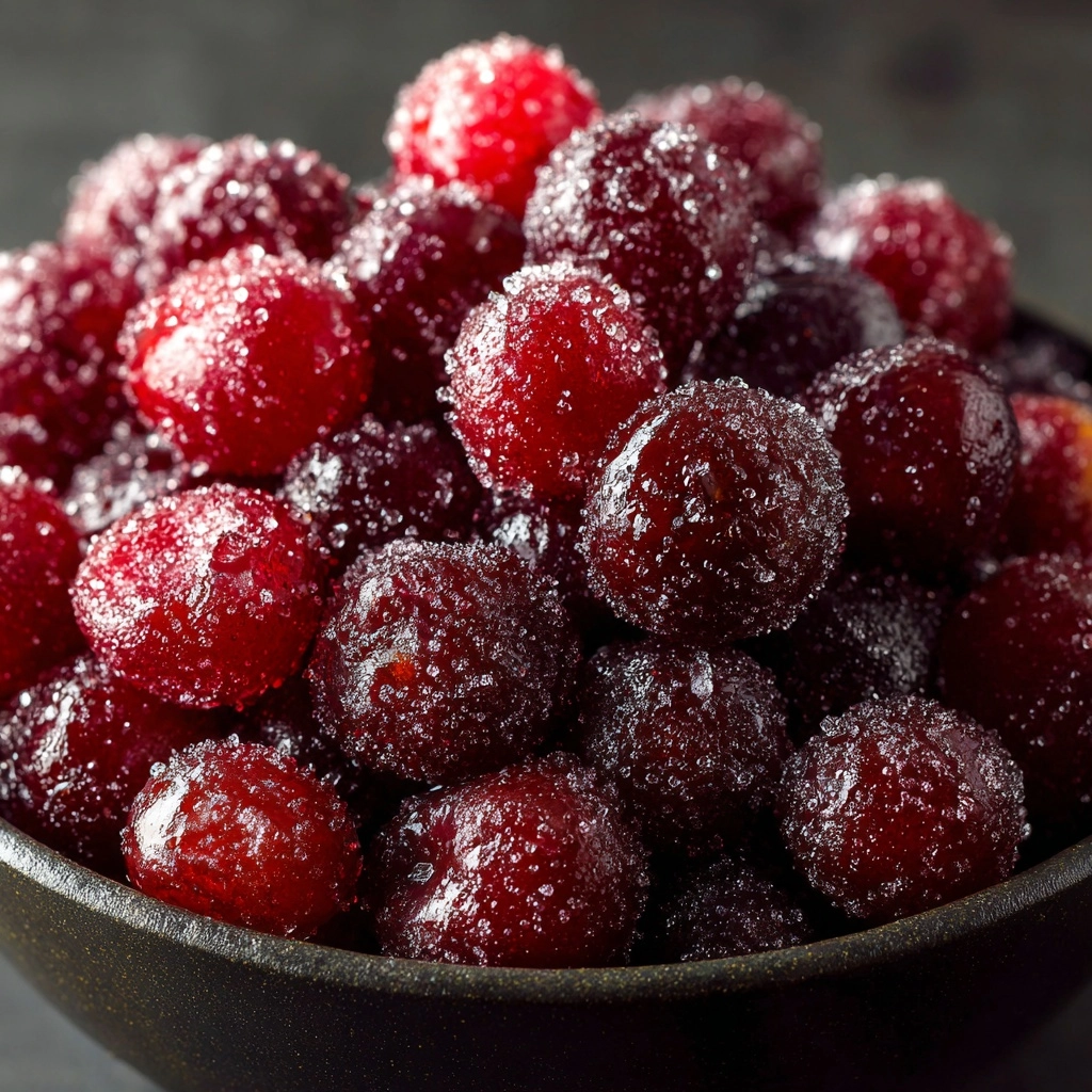 Orange Vanilla Candied Cranberries Recipe - Recipe Image