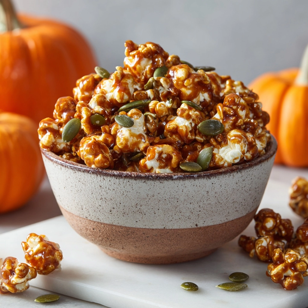 Pumpkin Spice Caramel Popcorn Recipe - Recipe Image