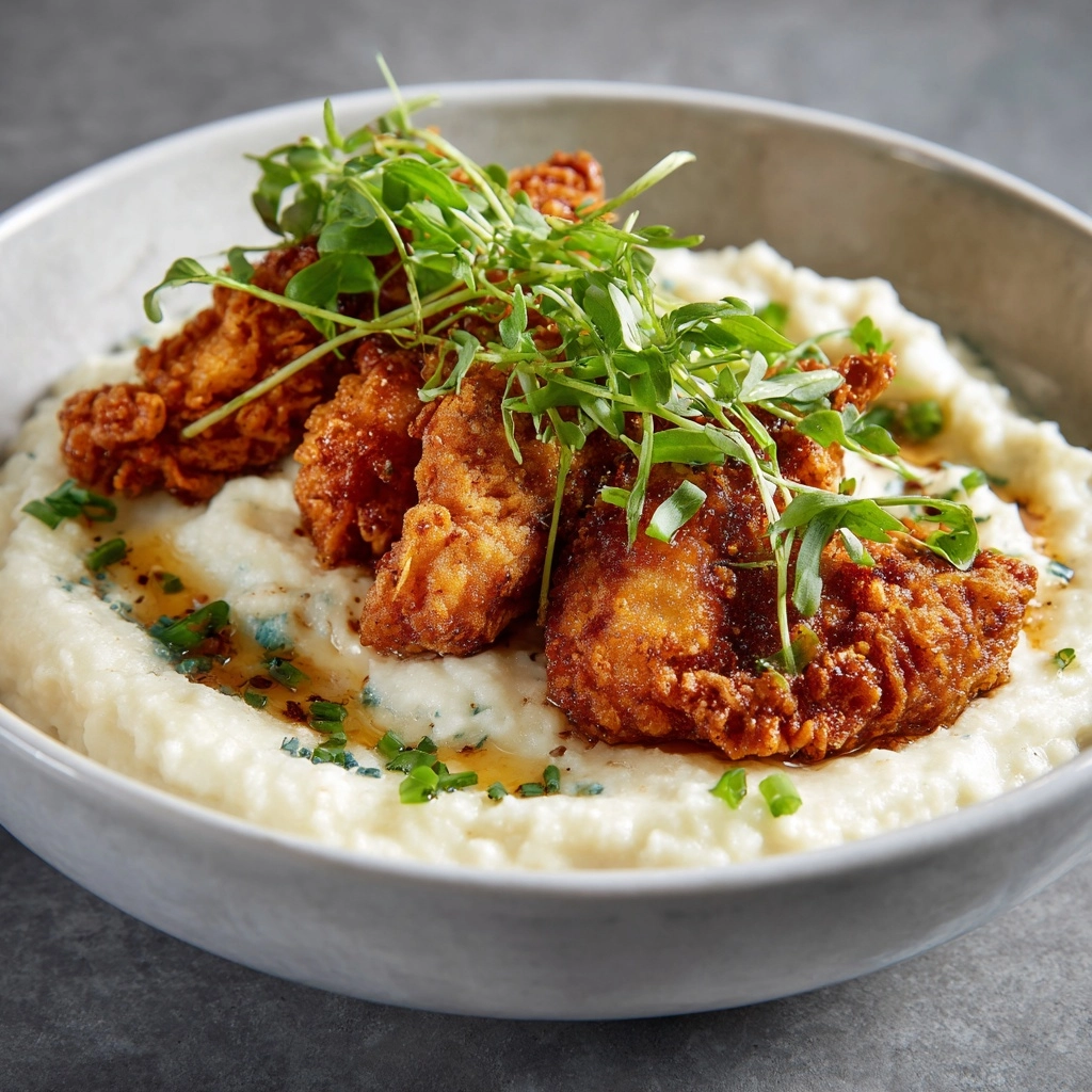 Classic Fried Chicken with Mashed Potatoes Recipe - Recipe Image