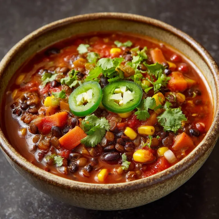 Three-Bean Sweet Potato Chili Recipe