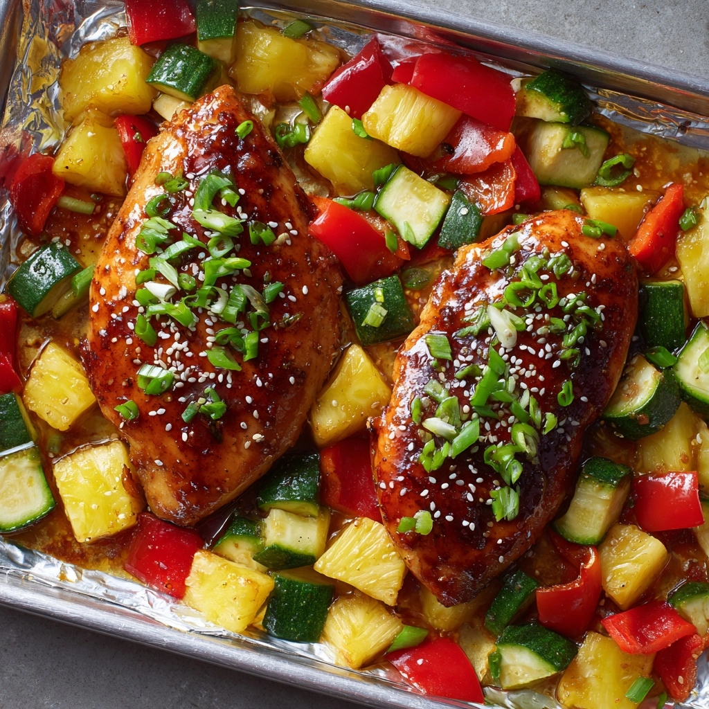 Teriyaki Chicken and Pineapple Foil Packets Recipe - Recipe Image