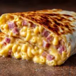 Mac ‘n’ Cheese Burger Wrap Recipe