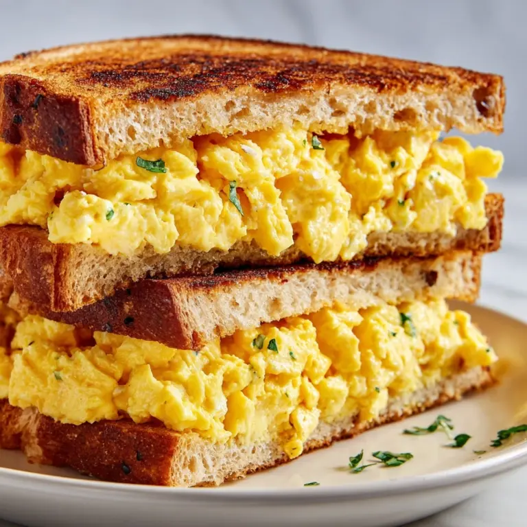 Scrambled Egg Grilled Cheese Sandwich Recipe