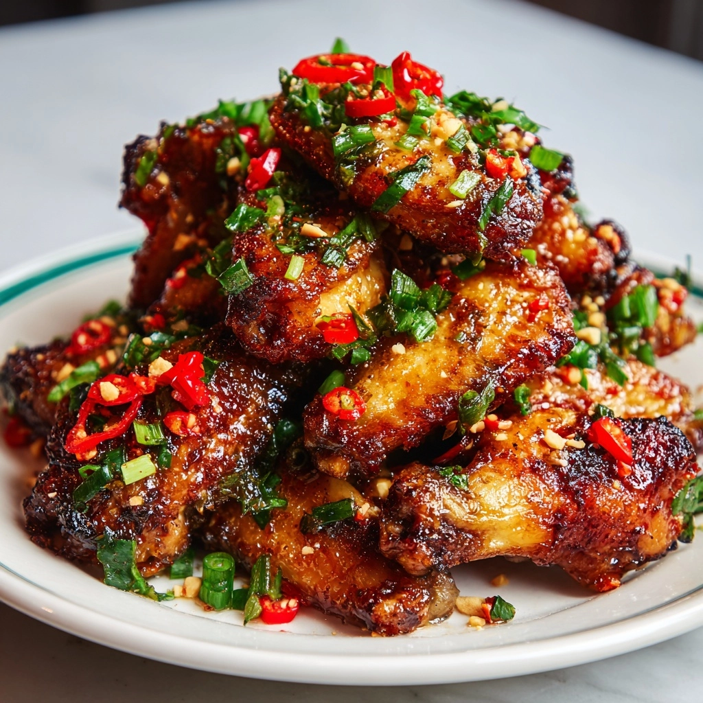 Sticky Lemongrass Chilli Air Fryer Chicken Wings Recipe - Recipe Image